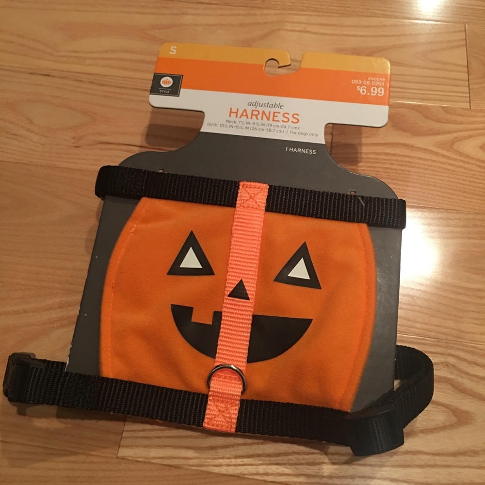 Pumpkin Dog Adjustable Harness